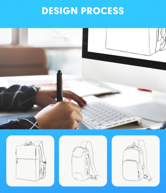 Mens Anti Theft Waterproof Business Backpack With Computer Interlayer 20
