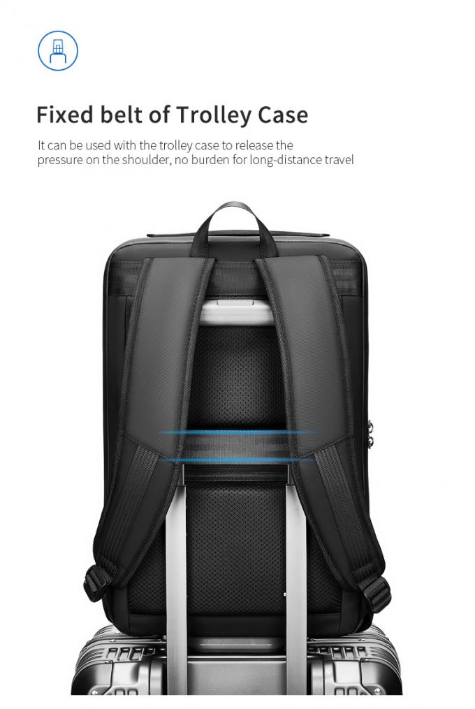 Mens Anti Theft Waterproof Business Backpack With Computer Interlayer 10